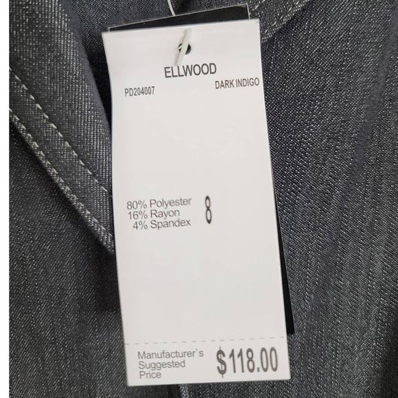 NWT Premise Ellwood Denim Indigo Utility Dress Size 8 - Picture 5 of 8